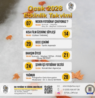 Ocak Ayı Takvimimiz